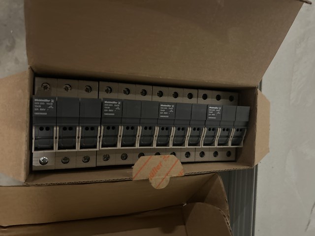 7x verpakking installatiemateriaal/bouwmaterialen w.o. weidmuller - afbeelding 3 van  5