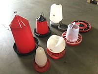 7x voederbakken, doorzichtig/rood/zwart - afbeelding 2 van  3