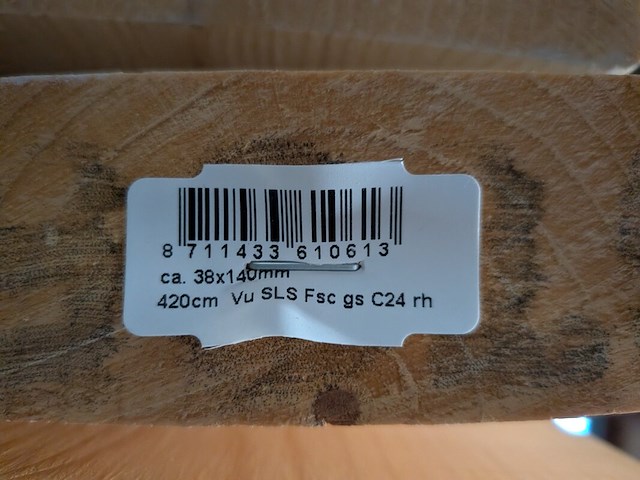 7x vuren balk - afbeelding 3 van  5