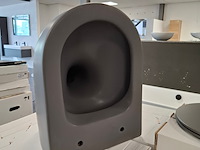 7x wandcloset met zitting en deksel xenz, gio, antraciet mat - afbeelding 1 van  7