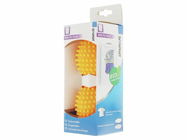 7x wasdrogerballen met citrusgeur - 2 stuks scanpart - afbeelding 1 van  2