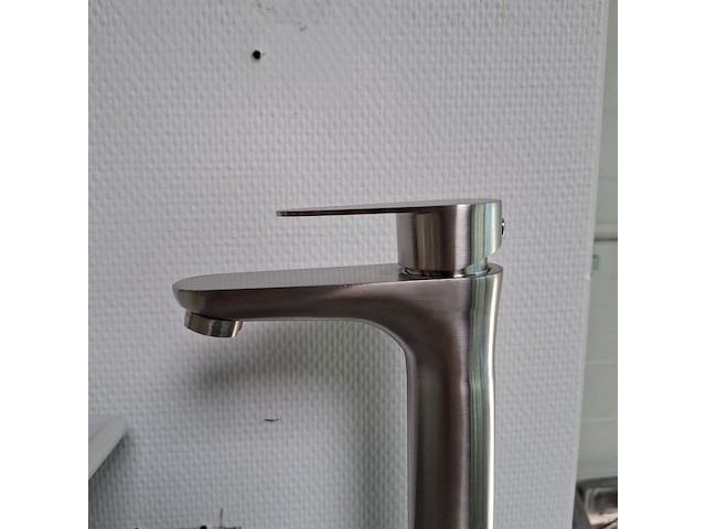 7x waskomkraan, hoog model, rvs geborsteld - afbeelding 1 van  5