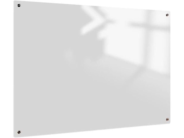 7x whiteboard van glas 120x240 cm sam creative, gswbm120240 glass series white magnetic - afbeelding 1 van  6