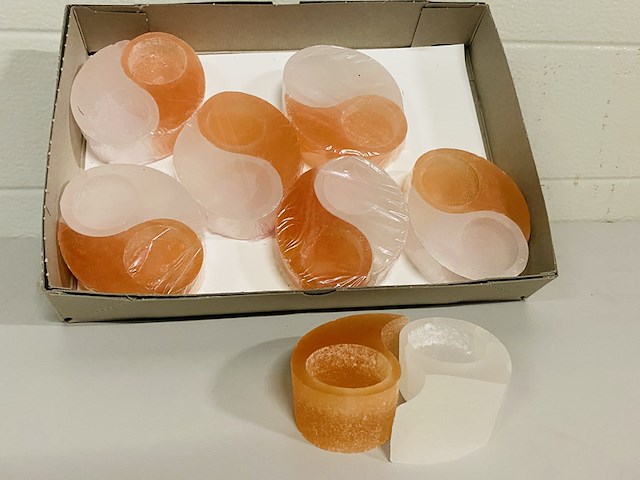 7x yin-yang sets waxinelichthouders - afbeelding 1 van  5