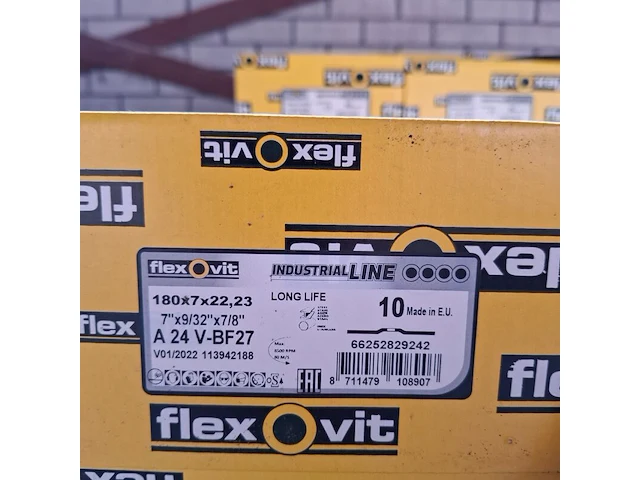 8 doos a 10 stuks afbraamschijf flexovit, 180x7,0x22,23 - afbeelding 3 van  4