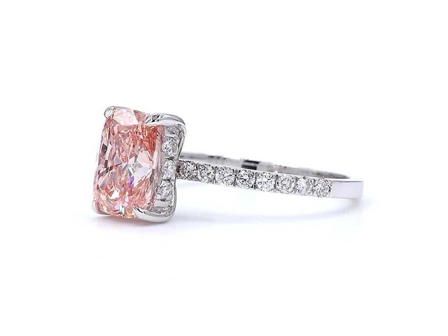 !8 karaat witgouden ring met 2,46 ct. diamant - afbeelding 2 van  6