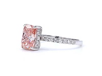 !8 karaat witgouden ring met 2,46 ct. diamant - afbeelding 2 van  5