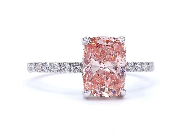 !8 karaat witgouden ring met 2,46 ct. diamant - afbeelding 8 van  9