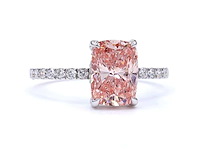 !8 karaat witgouden ring met 2,46 ct. diamant - afbeelding 8 van  9