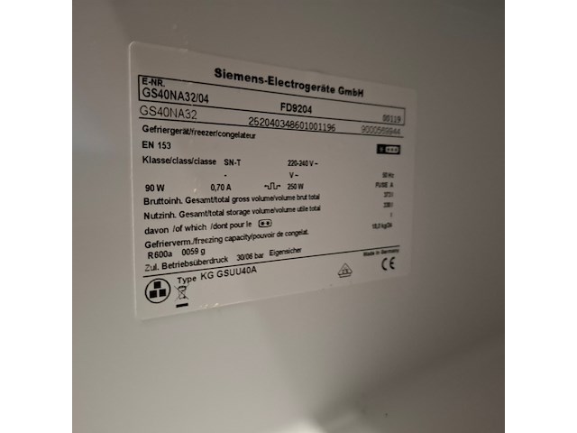 8 laden vriezer no frost a+++, siemens, kggsuu40a - afbeelding 7 van  8