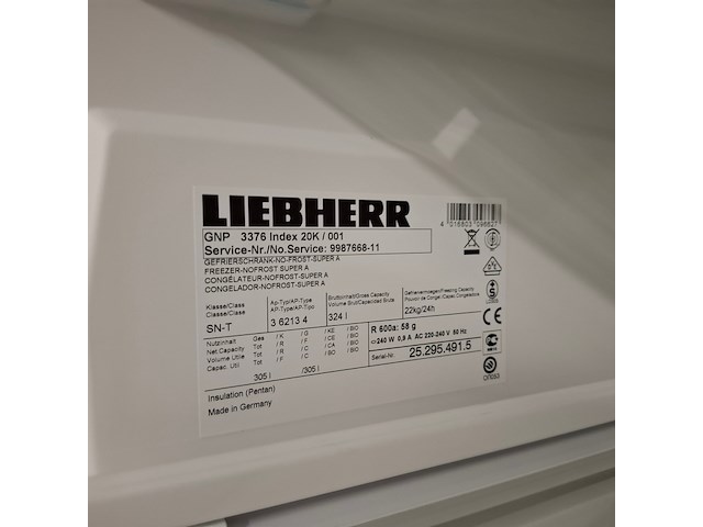 8 laden vriezer no frost, liebherr a+++, gnp3376 - afbeelding 7 van  7