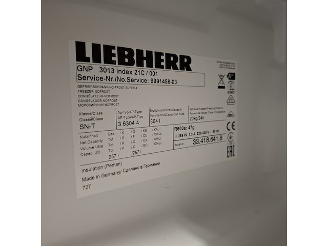 8 laden vriezer no frost, liebherr, gnp3013 - afbeelding 6 van  6