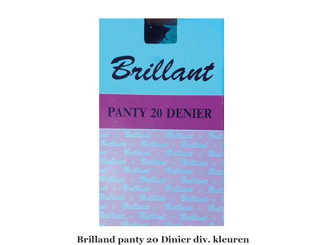 8 pakjes brilland panties 20 denier maat 38/44 licht grijs - afbeelding 2 van  3