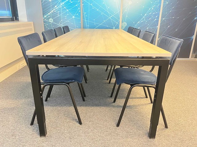 8 persoons conferentieset 240x100 - afbeelding 1 van  16