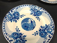 8 societé ceramique maestricht decor peacock borden - afbeelding 3 van  5