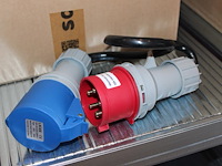 8 verloopkabels cee32 rood naar cee32 blauw. - afbeelding 1 van  2