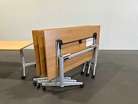 8 verrijdbare inklapbare bureau tafels - afbeelding 3 van  4