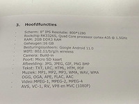 8'' wifi tablet pc, quad-core + toetsenbord + cover + oordopjes + usb-kabel - afbeelding 6 van  6