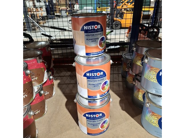 8 x 2.5l houten vloerverf histor, wit - afbeelding 1 van  5