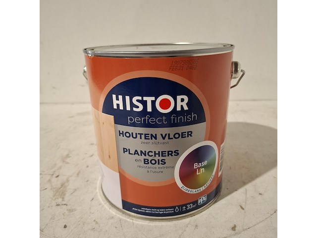 8 x 2.5l houten vloerverf histor, wit - afbeelding 2 van  5