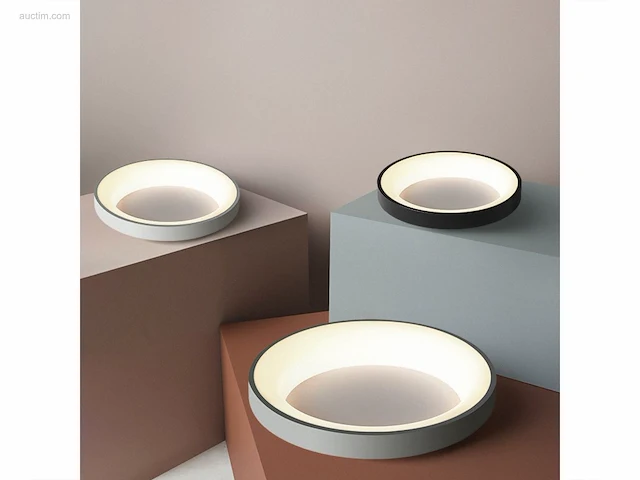 8 x annello led plafond lamp grijs - afbeelding 3 van  7