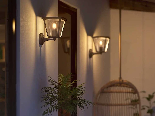 8 x arina wand buiten lamp zwart - afbeelding 1 van  7