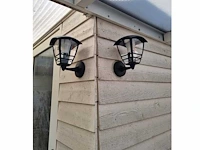 8 x arina wand buiten lamp zwart - afbeelding 6 van  7