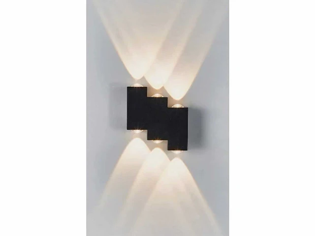 8 x bidirectionele led wandlamp – 6w – 3500k warm wit – ip54 – sw-45-3 - afbeelding 7 van  8