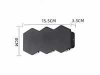 8 x bidirectionele led wandlamp – 6w – 3500k warm wit – ip54 – sw-51-3 - afbeelding 3 van  8