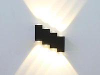 8 x bidirectionele led wandlamp – 8w – 3500k warm wit – ip54 – sw-45-4 - afbeelding 1 van  4