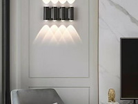 8 x bidirectionele led wandlamp – 8w – 3500k warm wit – ip54 – sw-47-4 - afbeelding 2 van  3