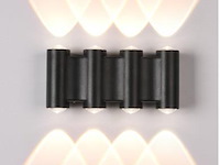 8 x bidirectionele led wandlamp – 8w – 3500k warm wit – ip54 – sw-47-4 - afbeelding 1 van  3