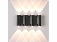 8 x bidirectionele led wandlamp – 8w – 3500k warm wit – ip54 – sw-47-4