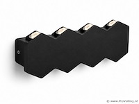 8 x bidirectionele led wandlamp – 8w – 3500k warm wit – ip54 – sw-51-4 - afbeelding 2 van  4