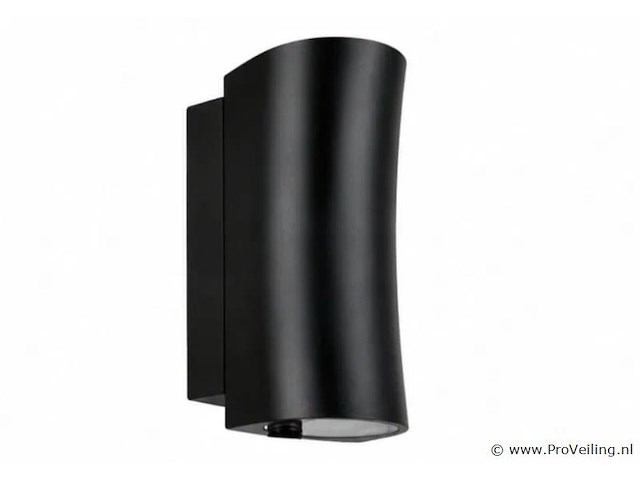 8 x buiten wandlamp up & down – gu10 – zwart – ip44 – safari - afbeelding 2 van  5