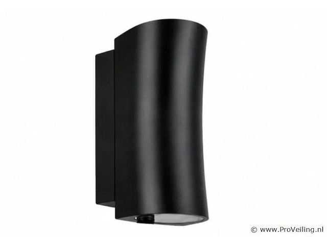 8 x buiten wandlamp up & down – gu10 – zwart – ip44 – safari - afbeelding 2 van  5
