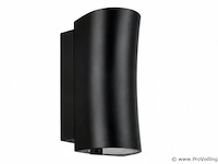 8 x buiten wandlamp up & down – gu10 – zwart – ip44 – safari - afbeelding 2 van  5