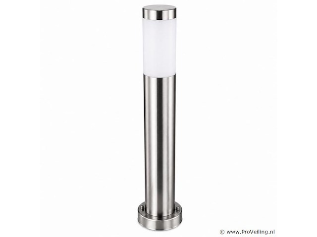 8 x buitenlamp tuinpaal – e27 – chroom – ip44 – 800mm – defne-5 - afbeelding 2 van  5