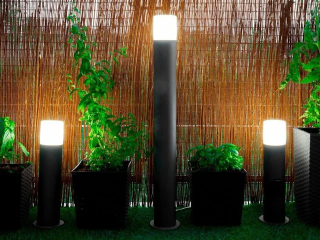 8 x cortona 40 schuko buiten lamp zwart - afbeelding 5 van  6