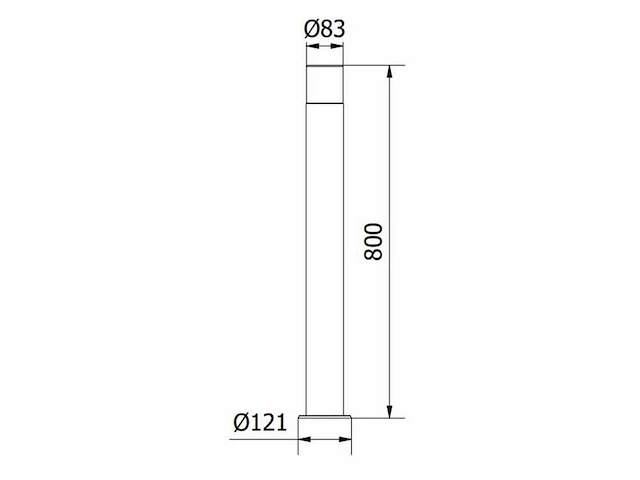 8 x cortona 80 buiten lamp zwart - afbeelding 3 van  8
