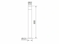 8 x cortona 80 buiten lamp zwart - afbeelding 3 van  8