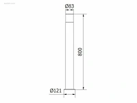 8 x cortona 80 buiten lamp zwart - afbeelding 5 van  9