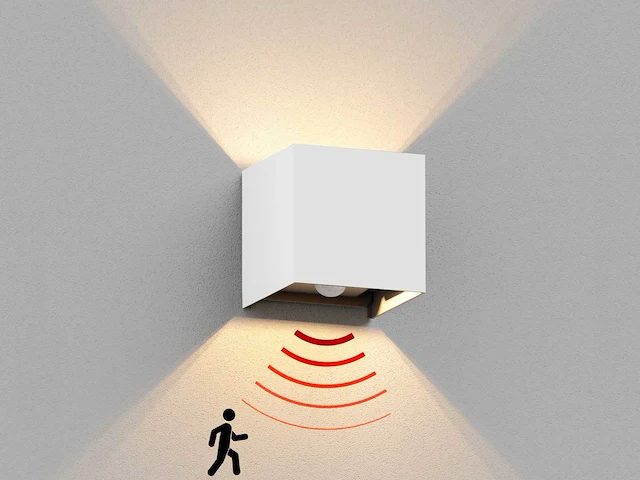 8 x cube motion sense wandarmatuur wit - afbeelding 1 van  12