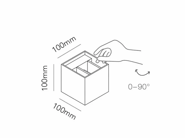 8 x cube motion sense wandarmatuur wit - afbeelding 12 van  12