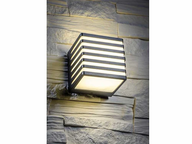 8 x cube opal buiten wandlamp zebra - afbeelding 2 van  2