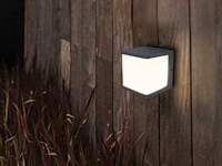 8 x cube opal buiten wandlamp zwart - afbeelding 4 van  8