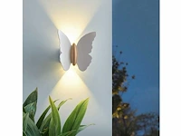 8 x farfala wandlamp wit goud - afbeelding 3 van  5
