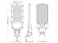8 x g-tec dak pro 100 straatlantaarn led lampen 3000k - afbeelding 6 van  12