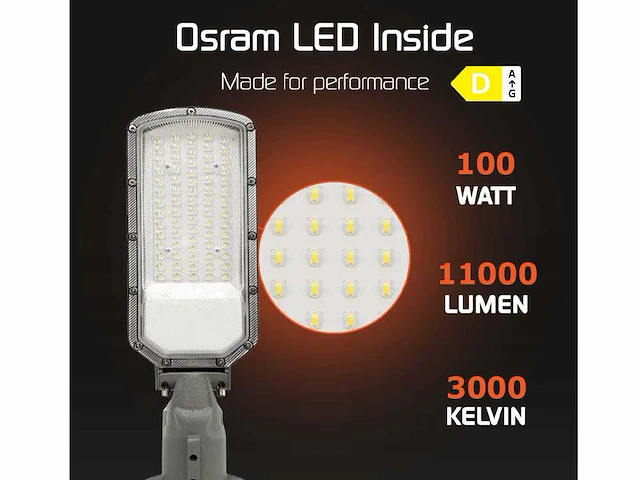 8 x g-tec dak pro 100 straatlantaarn led lampen 3000k - afbeelding 7 van  11