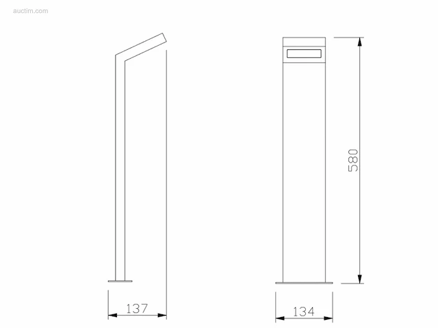 8 x gt 60 design buiten lamp zwart - afbeelding 3 van  9
